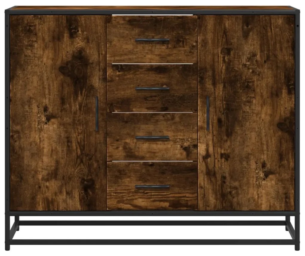 Aparador 92x35x76 cm derivados de madeira carvalho fumado