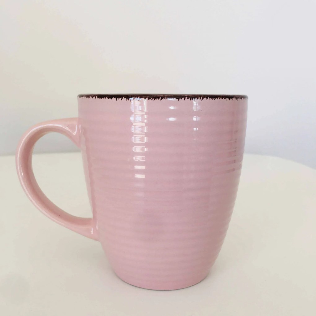 Canecas Linhas | Cerâmica - Rosa