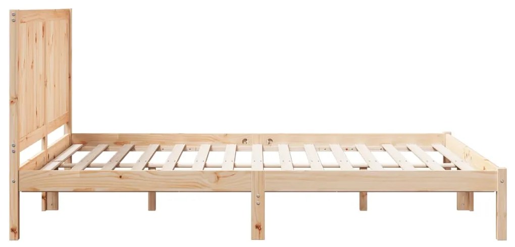 Cama extra longa sem colchão 140x220 cm madeira maciça
