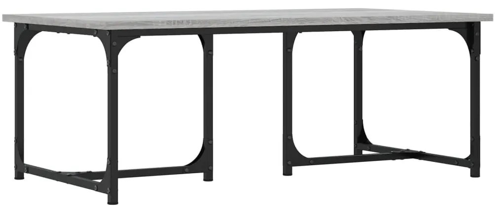 Mesa de centro 90x50x35 cm derivados madeira cinzento sonoma