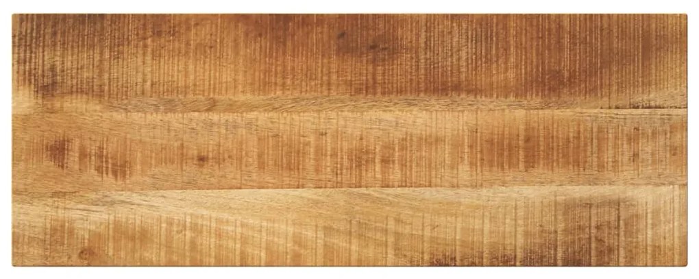 vidaXL Tampo de mesa retangular 70x20x3,8 cm mangueira áspera maciça