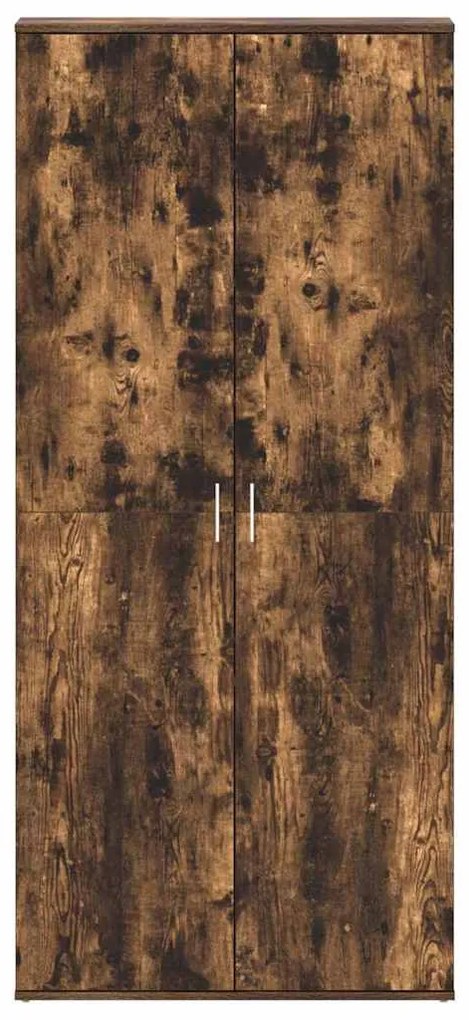 Armário de Sapatos Carvalho Fumado 80x39x180 cm Madeira de Engenharia