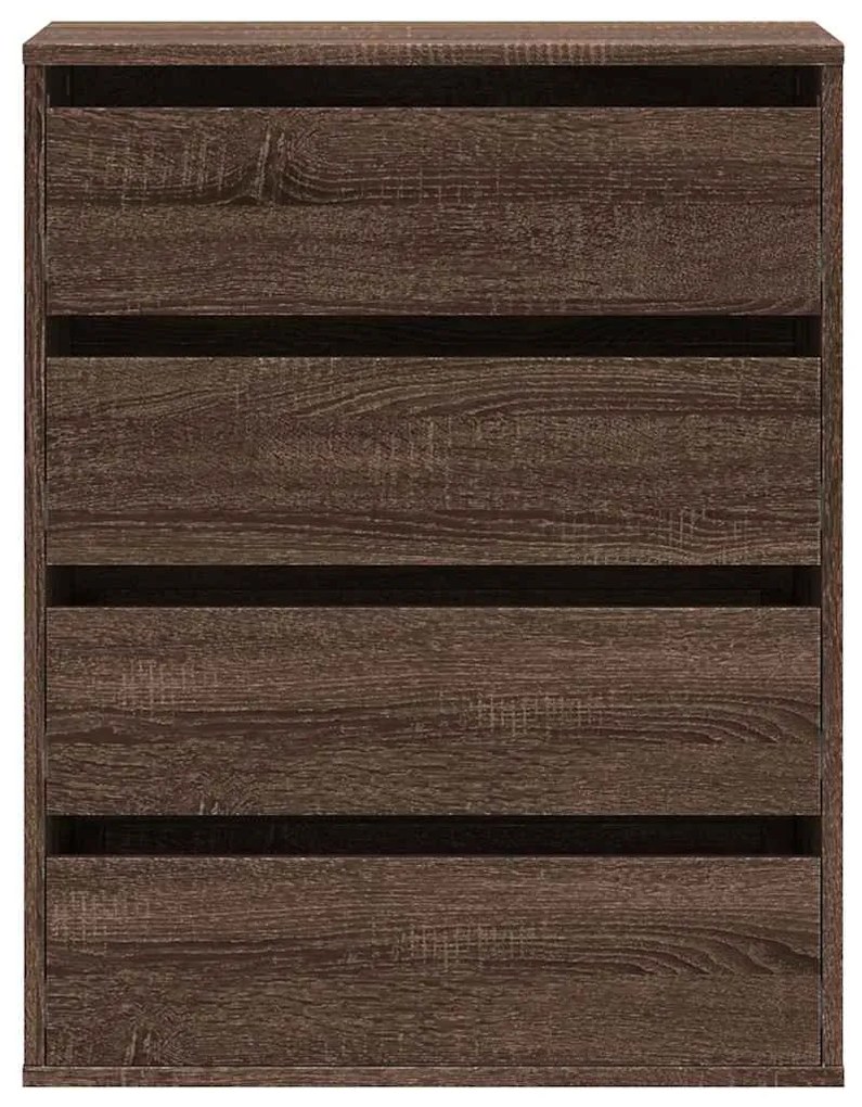 Cómoda de 4 Gavetas - 60x41x76 cm - derivados de madeira - carvalho ca