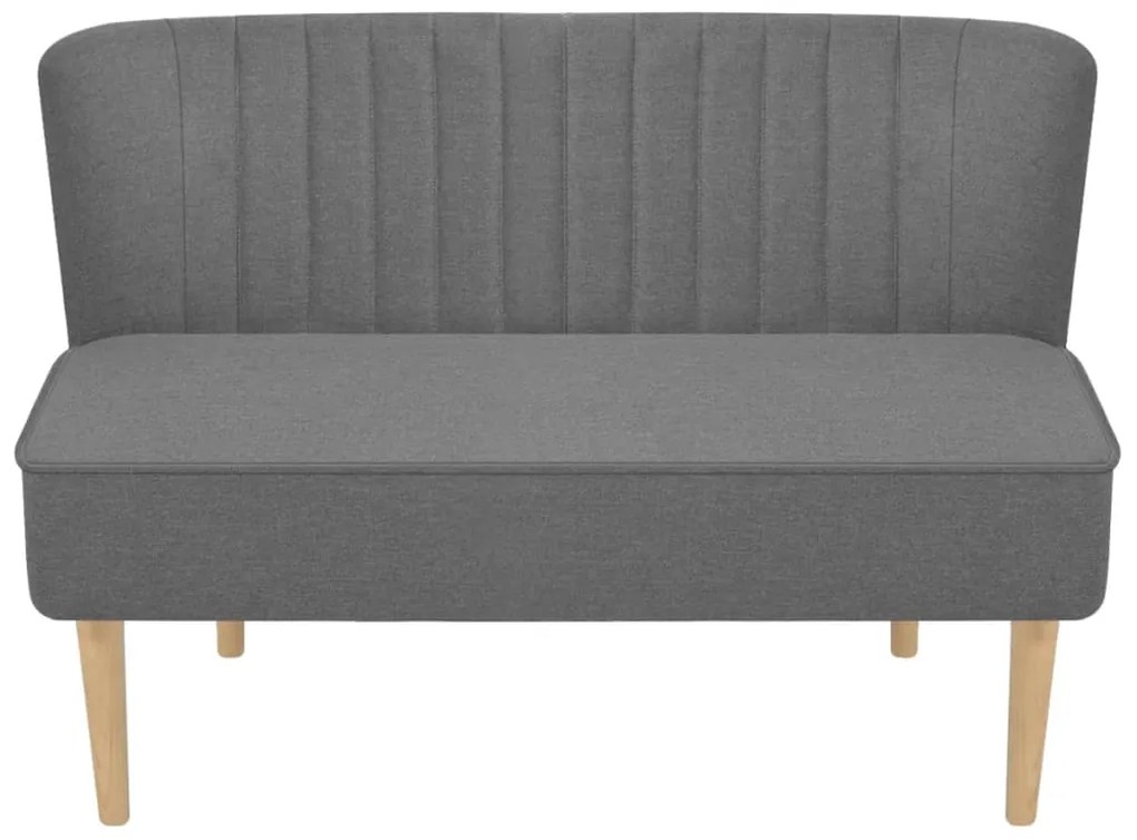 Sofá tecido cinzento claro 117x55,5x77