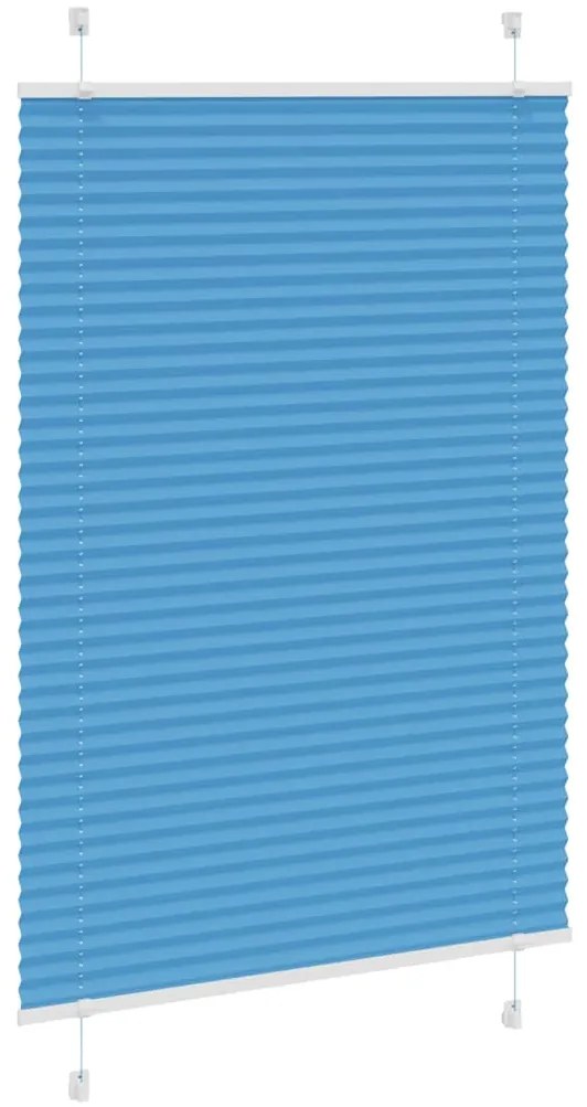 Azul Plissada Cega 85x100 cm Largura Tecido 84,4 cm Poliéster