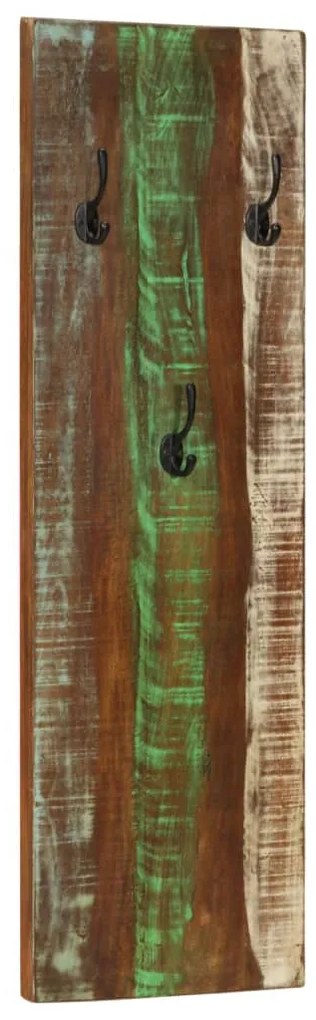 Bengaleiros parede 2 pcs 36x3x110 cm madeira recuperada maciça