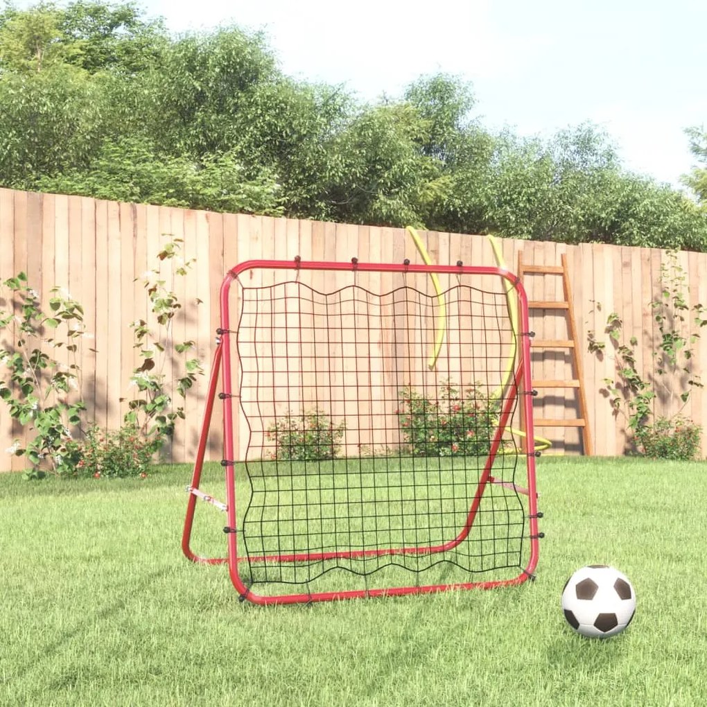 93736 vidaXL Rede de ressalto para futebol ajustável 96x80x96 cm aço e PE