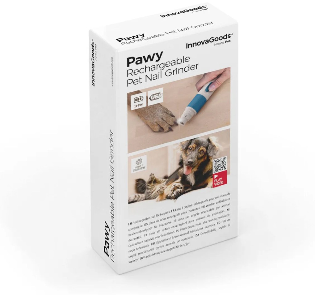 Lima de unhas recarregável para animais de estimação Pawy InnovaGoods