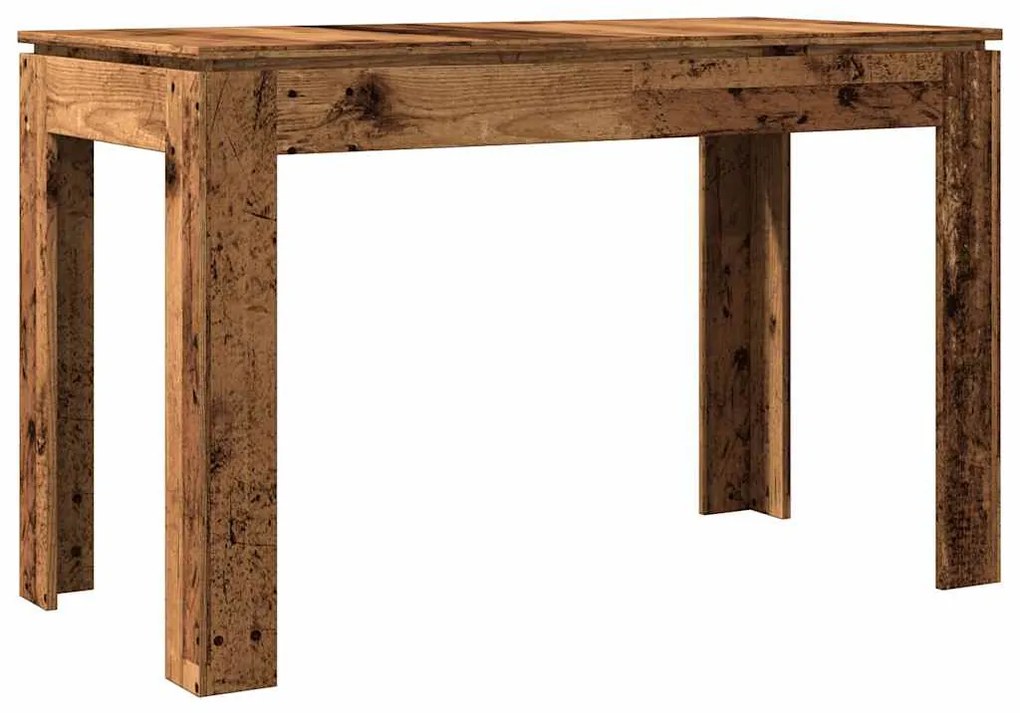 Mesa de jantar 120x60x76 cm derivados de madeira madeira velha