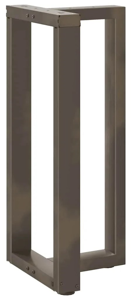 Pés de mesa de bar em forma de T, 2 peças, preto, 40x35x(90-91) cm, aç