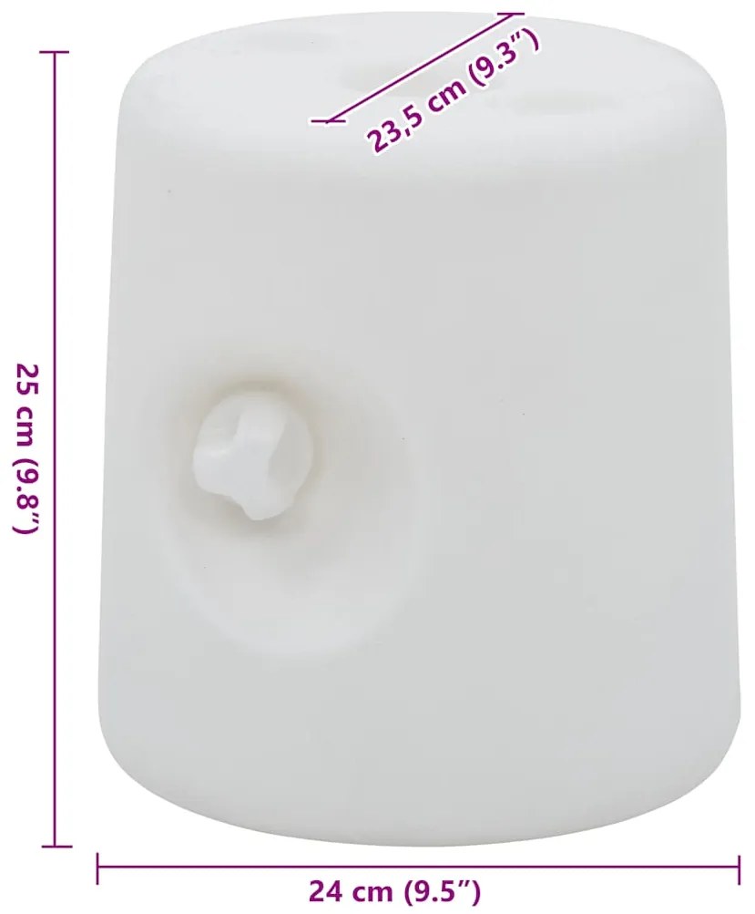 Pesos para tenda 4 pcs PE branco