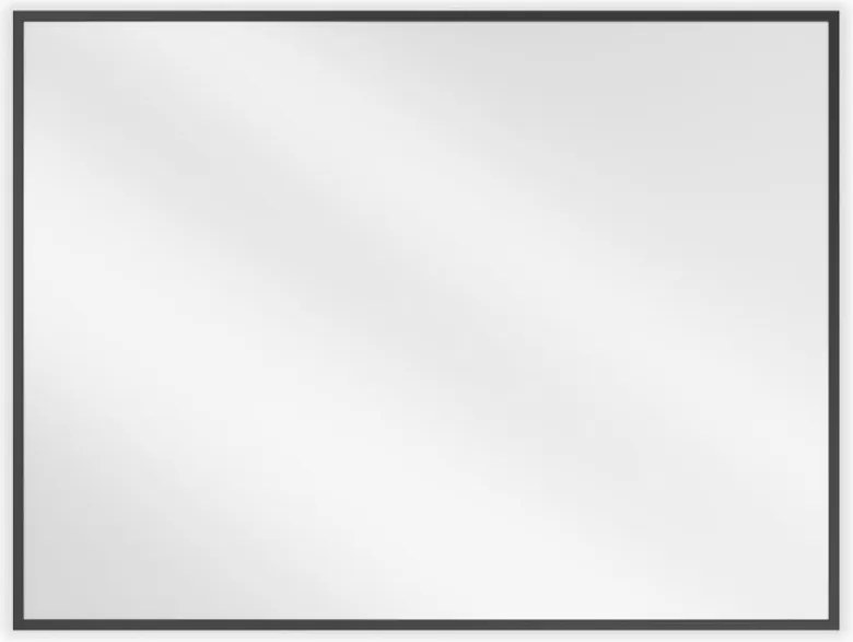 Mexen Loft espelho de casa de banho retangular 80 x 60 cm, moldura preta - 9852-080-060-000-70