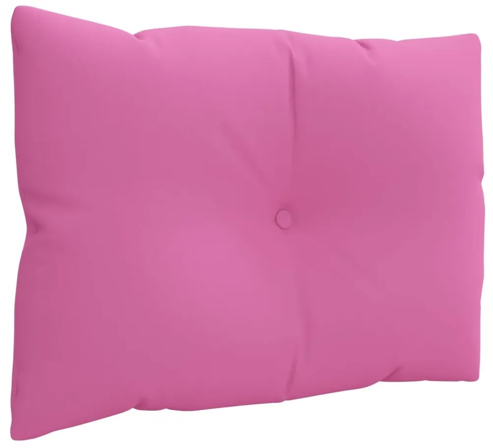 Almofadões p/ móveis de paletes 3 pcs tecido oxford rosa