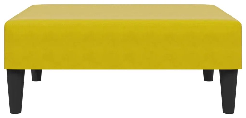 2 pcs conjunto de sofás veludo amarelo
