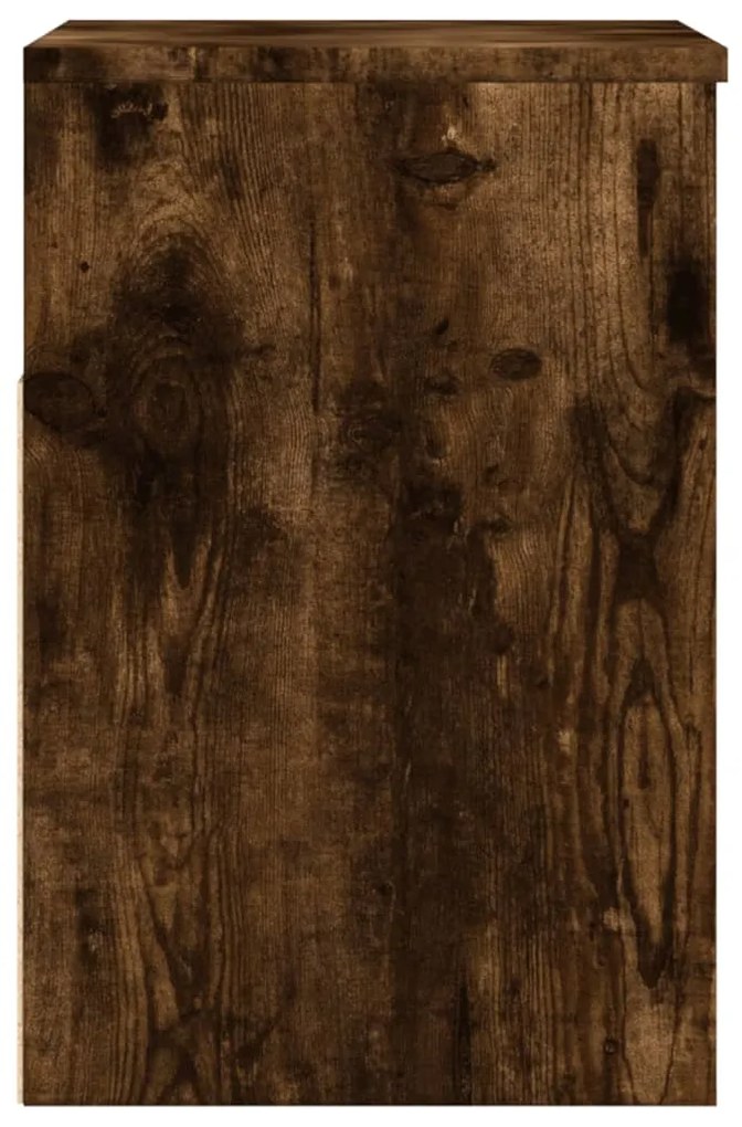 Banco sapateira 60x30x45cm derivados de madeira carvalho fumado