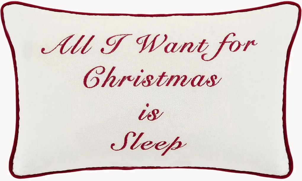 Almofada de Natal artesanal All I Want For Christmas