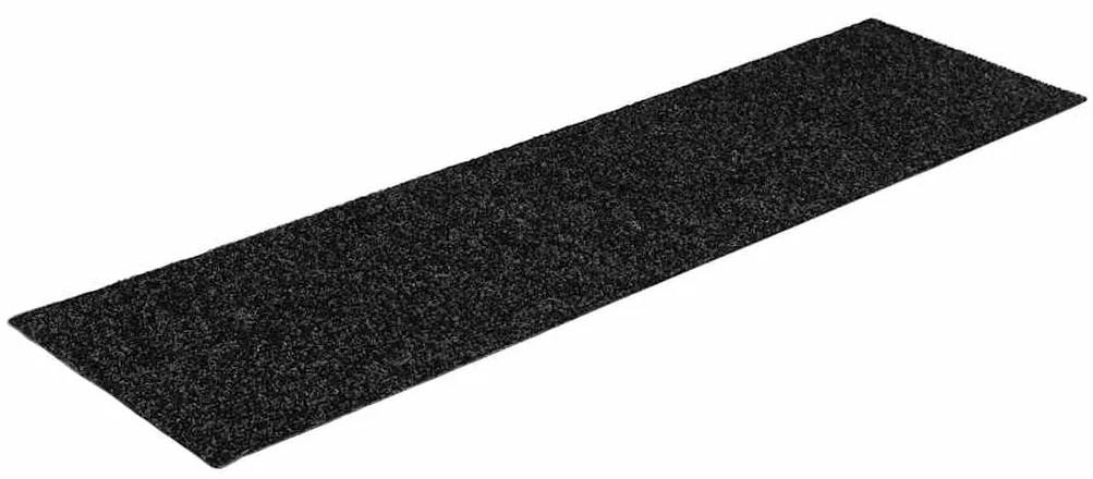 Tapetes de escada adesivos 30 pcs 76x20 cm retangular preto