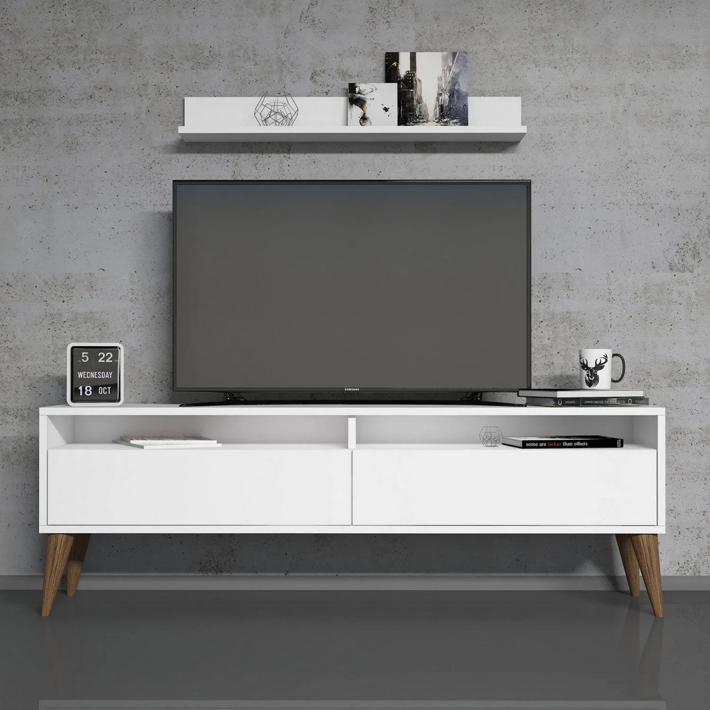Móvel TV Best – Branco – 150x50x30 cm