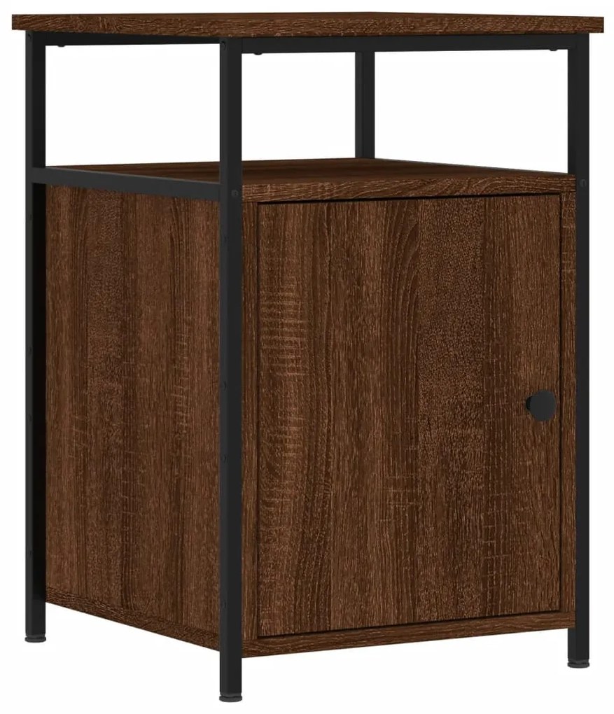 Mesas cabeceira 2pcs 40x42x60cm deriv.madeira carvalho castanho