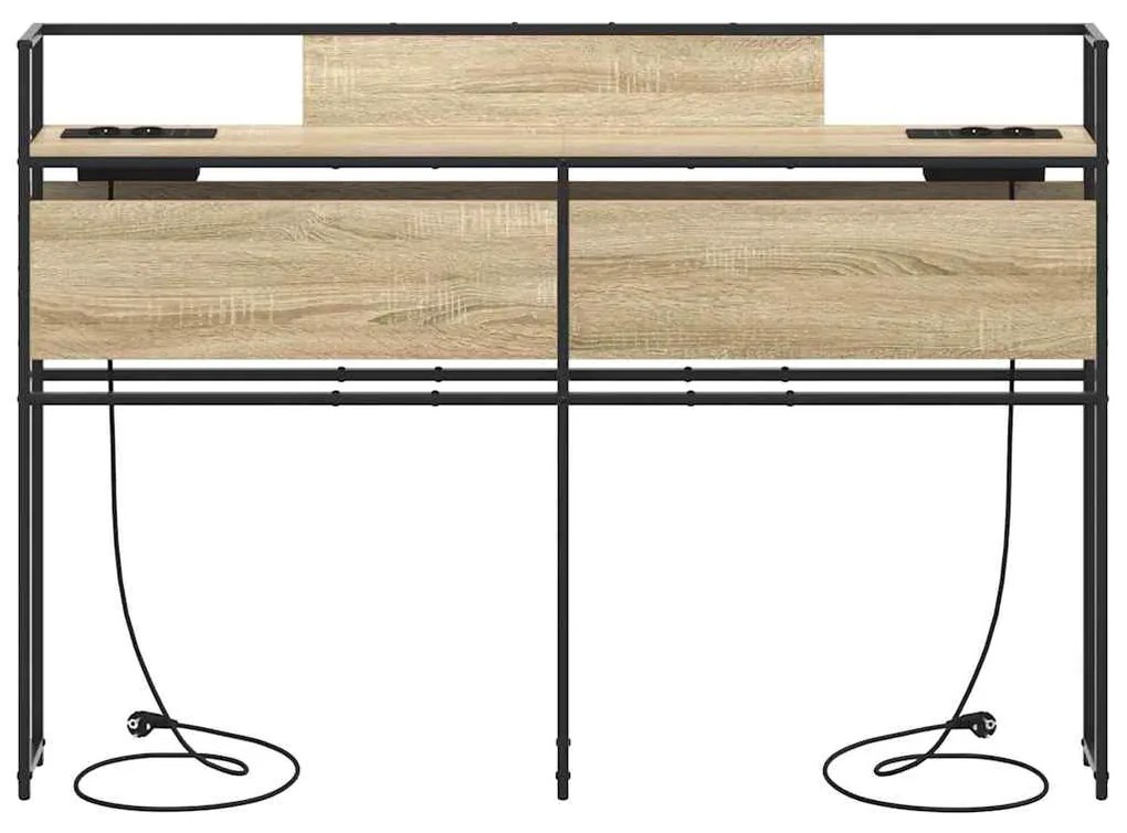Cabeceira de armazenamento com cabeceira Carvalho sonoma 140 cm