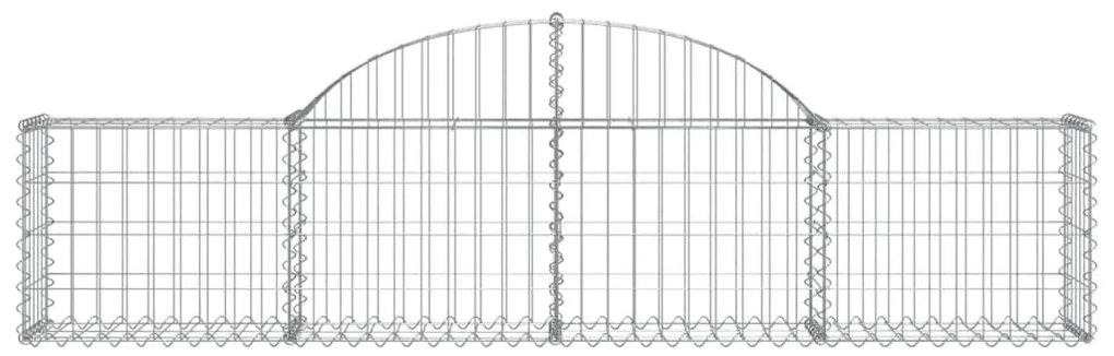 Cestos gabião arqueados 30pcs 200x30x40/60 cm ferro galvanizado