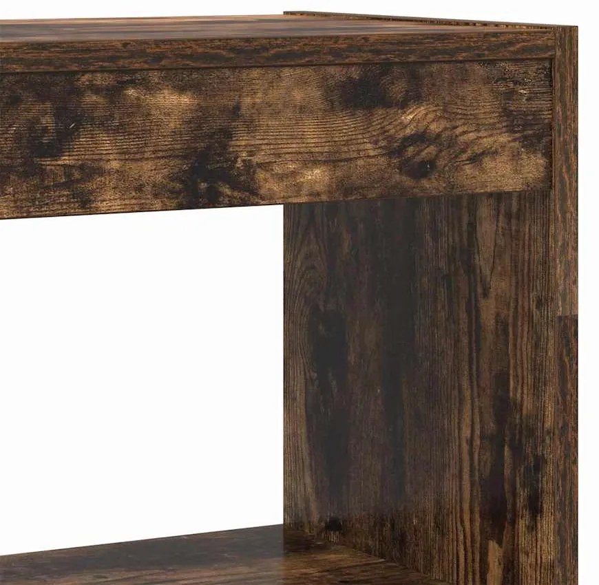 Cabideiro/Divisória de Ambiente em Carvalho Defumado 80x30x198 cm