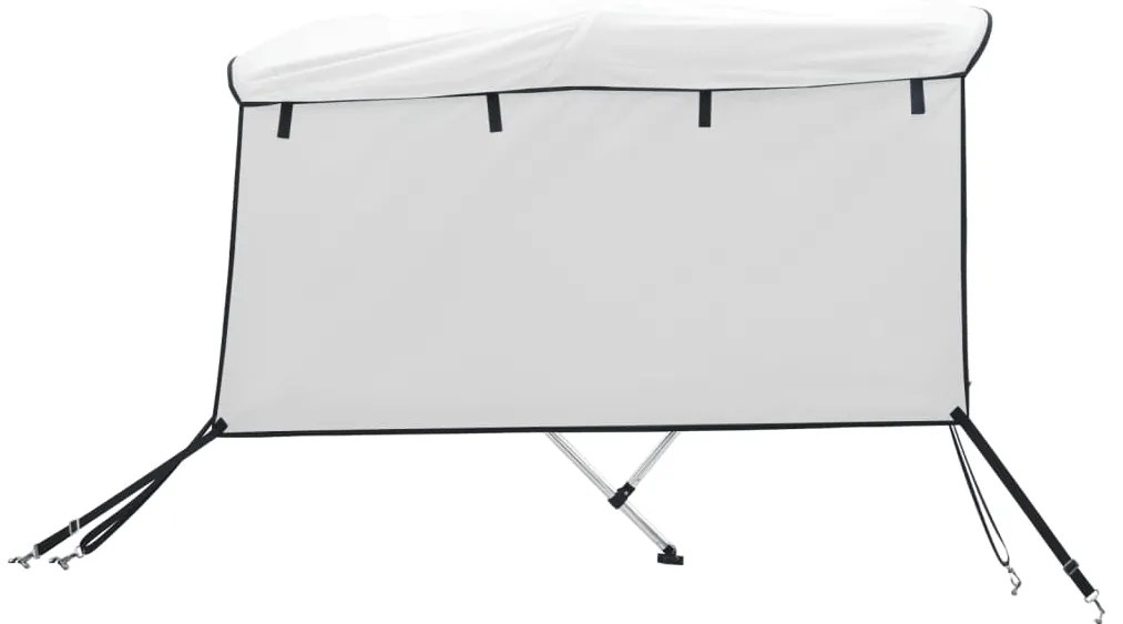 Toldo de 3 arcos Bimini c/ paredes laterais 183x(170-182)x137cm