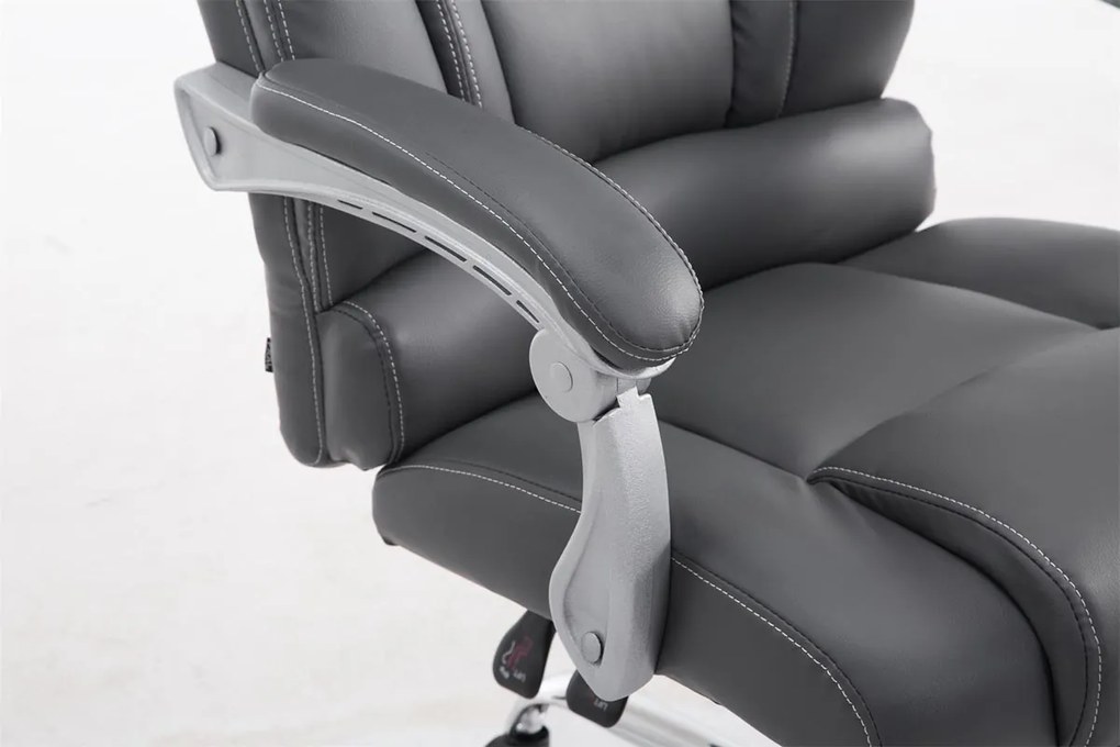 Cadeira de escritório Pacific com apoio de pés cinzenta