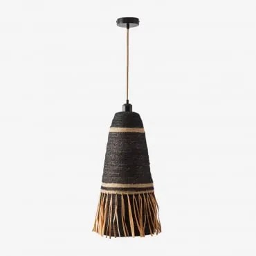 Lâmpada De Teto Zoe Natural - Preto & Preto Zoe - Sklum