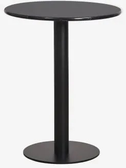 Mesa De Bar Redonda Em Pedra Natural Xiren Ø60 Cm & Preto & Mármore Nero Marquina - Sklum