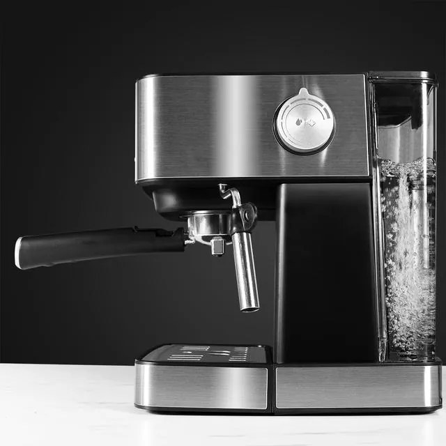 Máquina de café Cecotec Express Power Espresso 20 Matic 850 W, 20 bares, 1,5L, braço de saída duplo, vaporizador, superfície aquecedora de xícaras, co