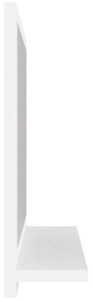 Espelho de casa de banho 40x10,5x37 cm derivados madeira branco