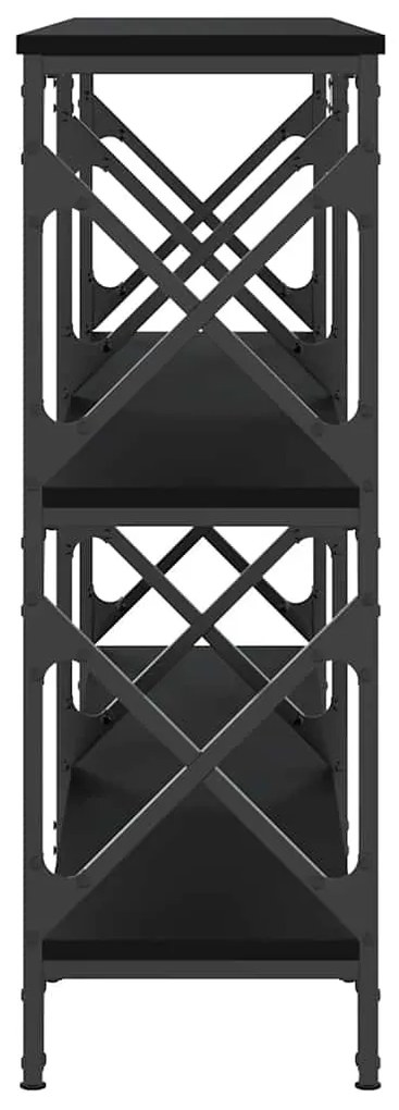 Mesa consola 156x28x80,5 cm derivados de madeira preto