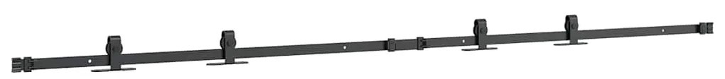 Kit para armário deslizante aço carbono 200 cm