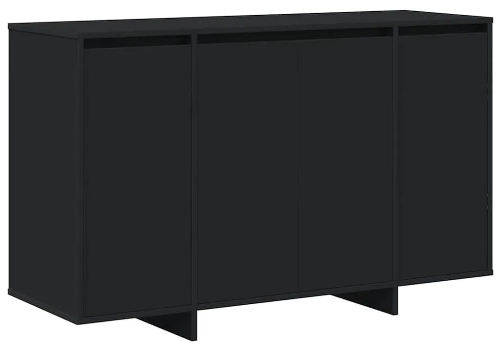 Aparador Preto Preto Madeira engenheirada 120 x 41 x 75 cm