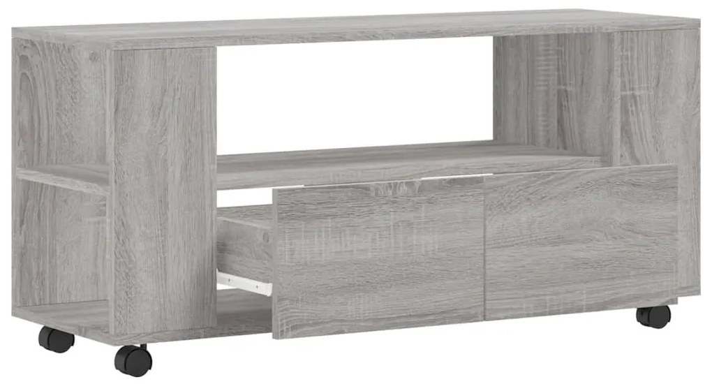 Móvel de TV 102x34,5x43 cm derivados de madeira cinzento sonoma
