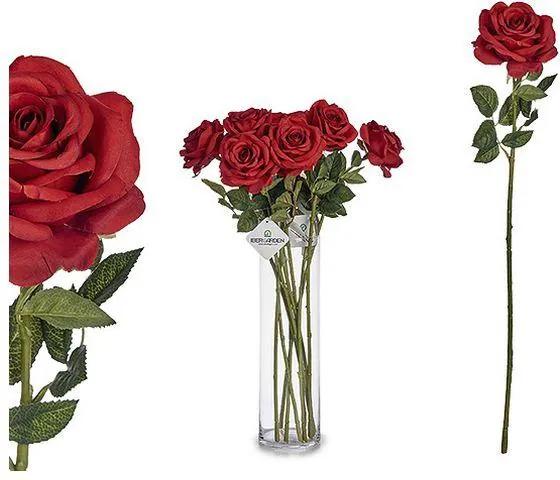Flor Decorativa Cor de Rosa Vermelha Papel (65 cm)