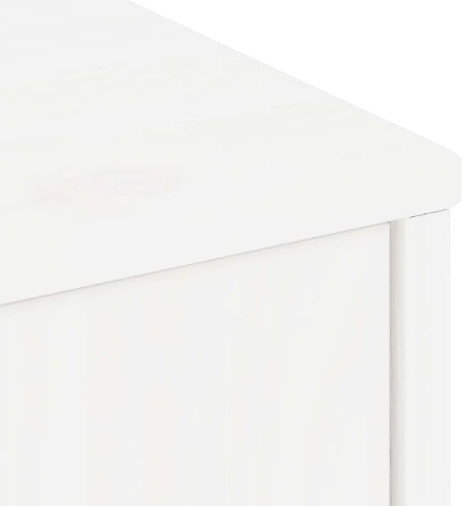 Armário para TV 79x24x40 cm Madeira maciça de pinho Branco
