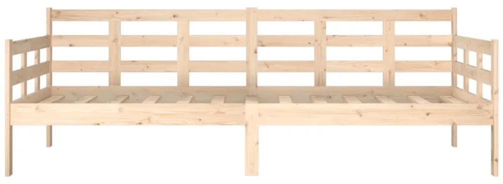 Sofá-cama 90x200 cm madeira de pinho maciça