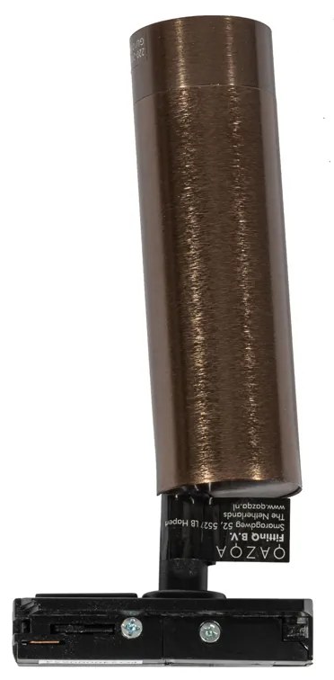 Foco moderno bronze escuro para sistema de calhas monofásico 35mm - Iconic Jeana Luxe