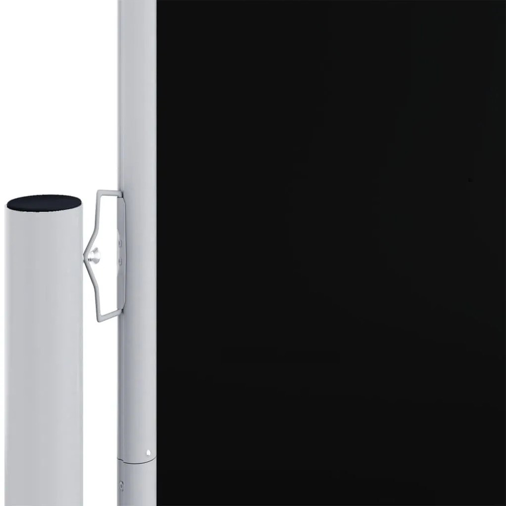Toldo lateral retrátil 200x1200 cm preto