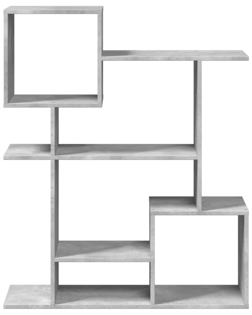 Estante divisória 92x29x112 cm derivados madeira cinza cimento