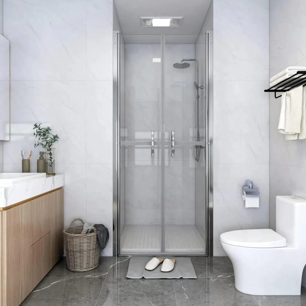 148781 vidaXL Porta de duche ESG transparente 86x190 cm