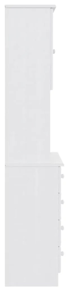 Aparador alto ALTA 77x35x165 cm madeira de pinho maciça branco