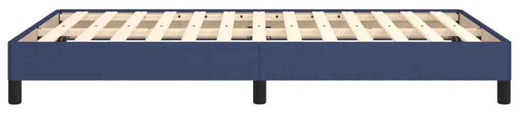 Estrutura de cama sem colchão 120x200 cm tecido azul