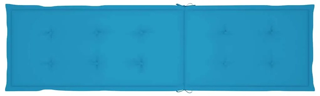 Almofadão para cadeira de terraço (75+105)x50x4 cm azul