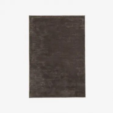 Tapete Retangular Em Poliéster Daroca Cinzento Do Exército & 160 X 230 Cm - Sklum