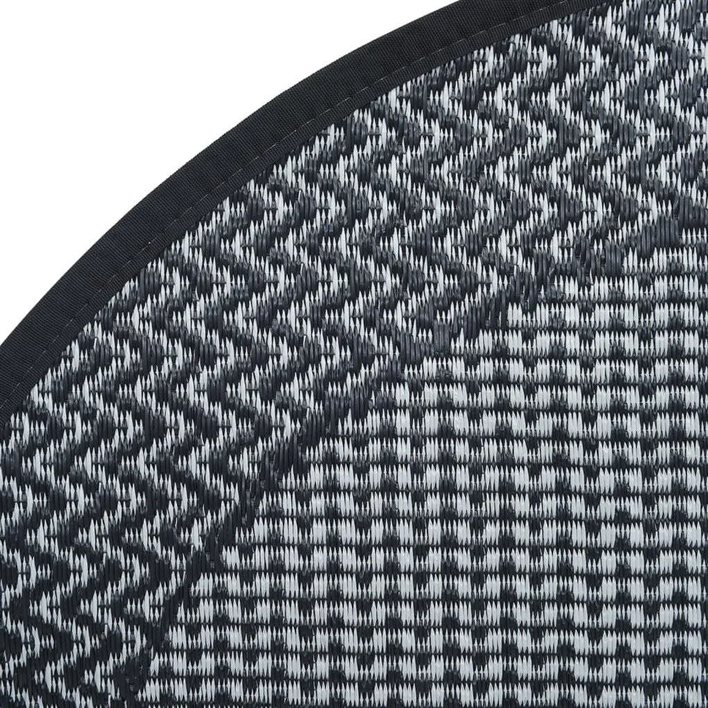 Tapete de exterior Ø160 cm ARAKIL PP cinzento