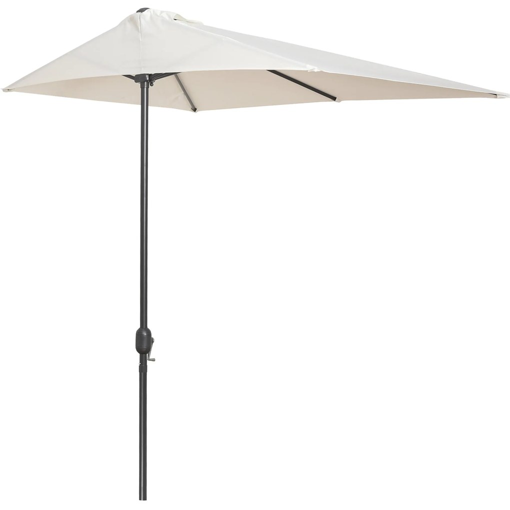 Meia chapéu de sol 230x130x245 cm chapéu de sol para Parede Jardim com