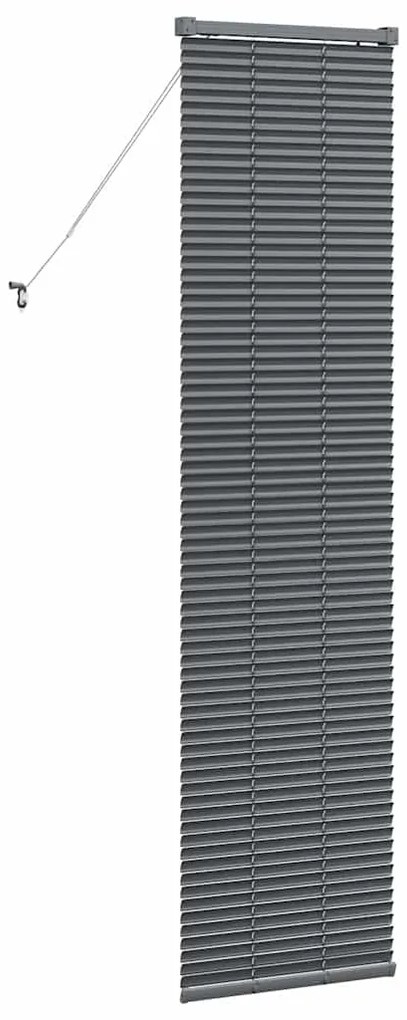 Persiana de Janela Cinzento-escuro 80 x 130 cm Alumínio